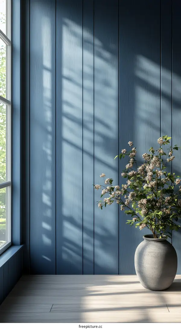 Stylish Interior with Sunlight and Greenery