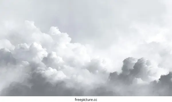 Gray Cloudscape Abstract Art