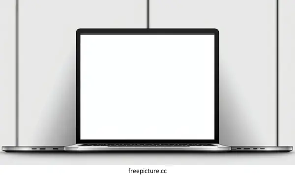 Modern Laptop Mockup on a Light Gray Background