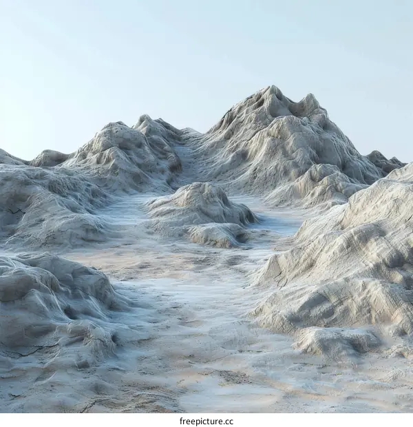 Barren Desert Rock Mountain Landscape