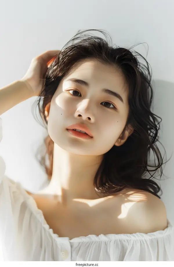 Beautiful Asian Woman Posing With Natural Light