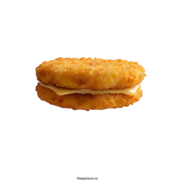 [Transparent Background PNG]Crispy Fried Chicken Patty Sandwich