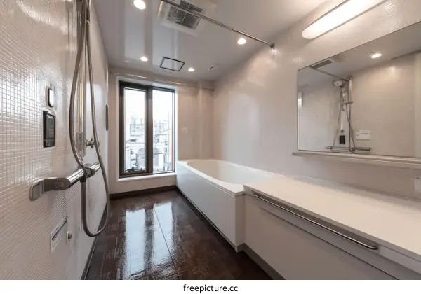 Modern Japanese Accessible Bathroom Design