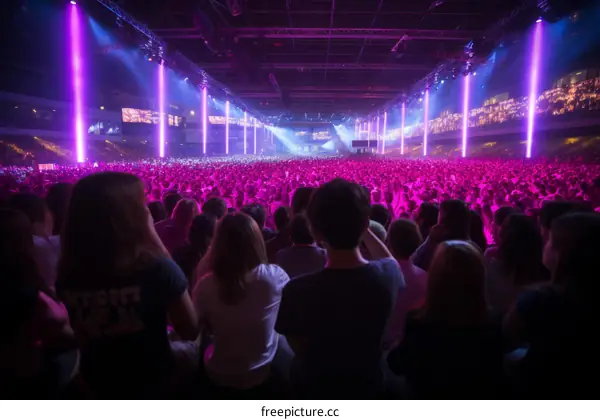 A large crowd of people at a concert