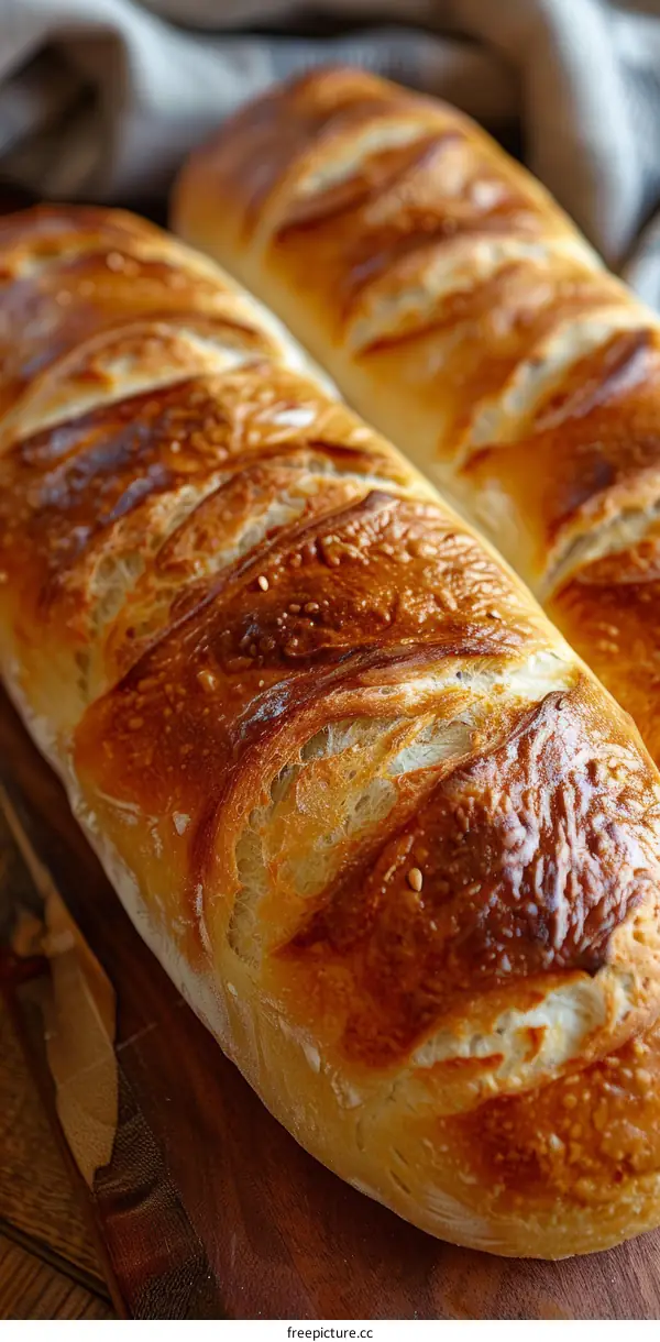 Artisan Bread Loaf on a Cutting Board