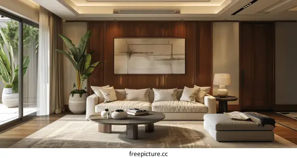 Modern Minimalist Living Room Interior