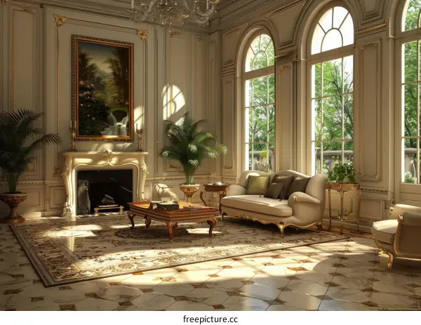 Elegant Vintage Interior Living Room