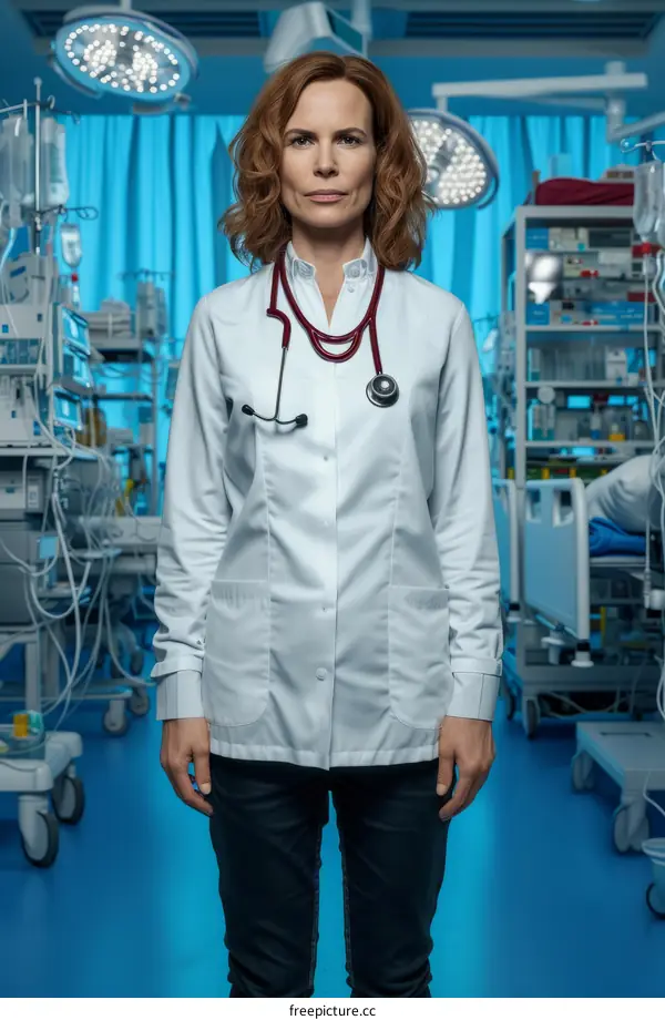 Portrait of a female doctor in a hospital