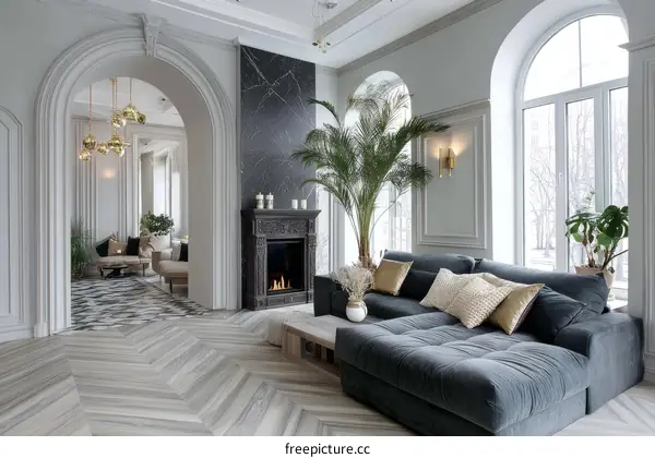 Elegant Modern European Living Room Design