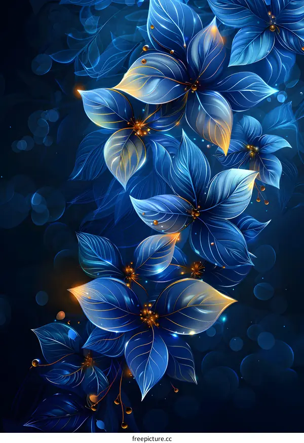 Blue flowers