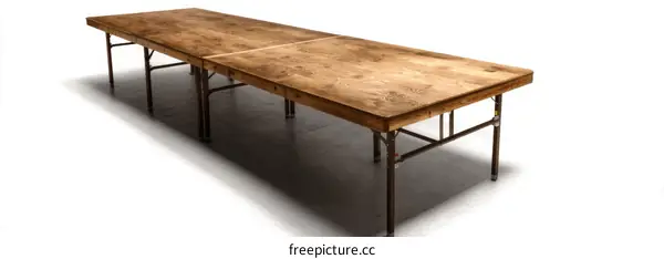 Large Wooden Folding Table for Events