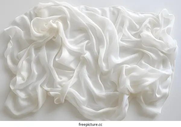 White silk fabric texture background