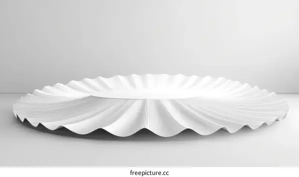 Modern Abstract White Serving Dish