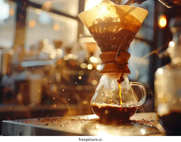 Brewing Coffee with a Hario V60 Coffee Maker