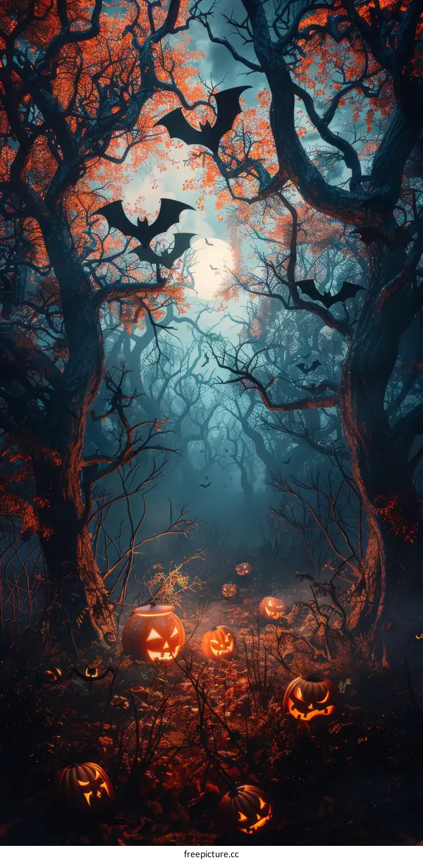 Halloween Pumpkin Jack-o'-Lantern