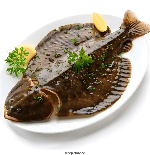 Fresh turbot fish