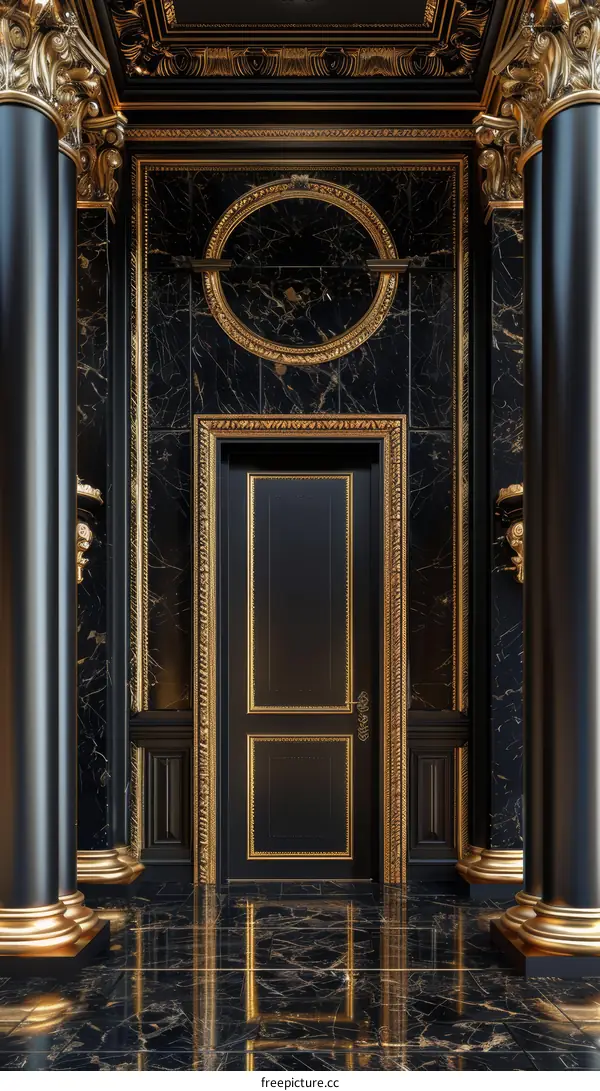 Luxury Black and Gold Interior Design