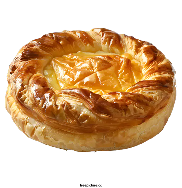 [Transparent Background PNG]Close-up of a delicious-looking baked apple pie