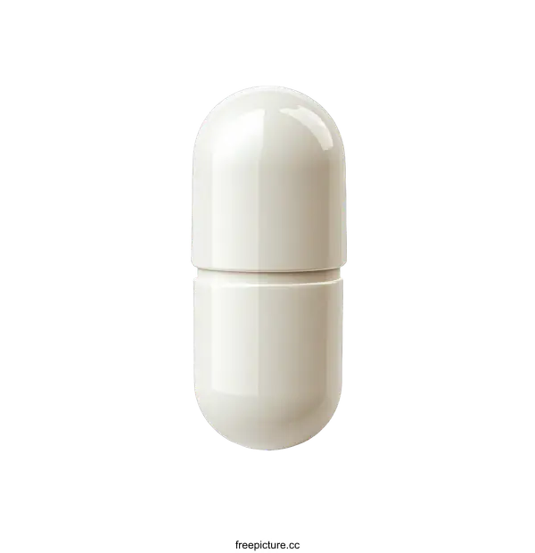 [Transparent Background PNG]White Capsule Medical Illustration
