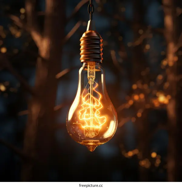 A Bulb Illuminating a Dark Forest