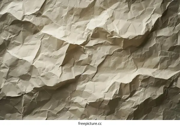 Crumpled paper texture background