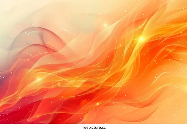 Abstract Red and Yellow Waves