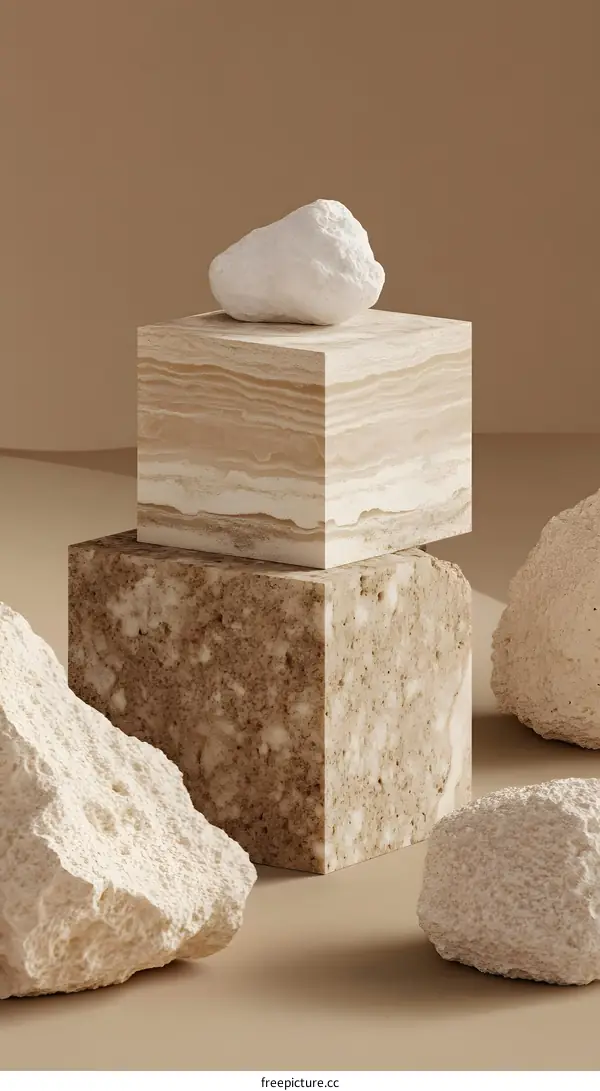 Minimalist Abstract Stone Sculpture Design