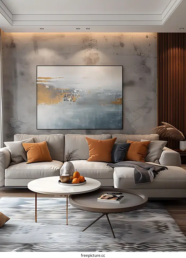 Modern minimalist living room