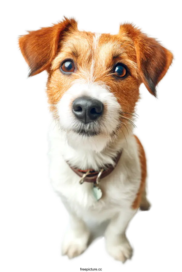 [Transparent Background PNG]Cute Jack Russell Terrier Puppy Portrait