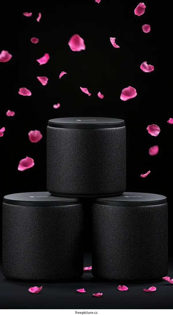 Modern Audio Speaker Design with Rose Petals