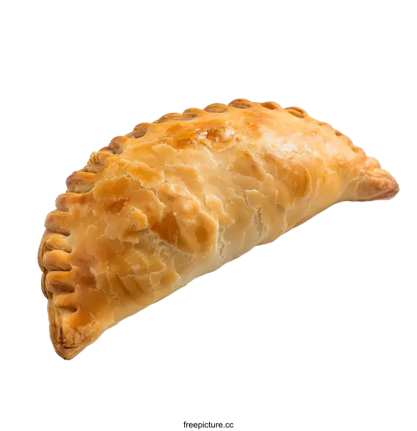 [Transparent Background PNG]Golden Brown Pastry Isolated on White Background