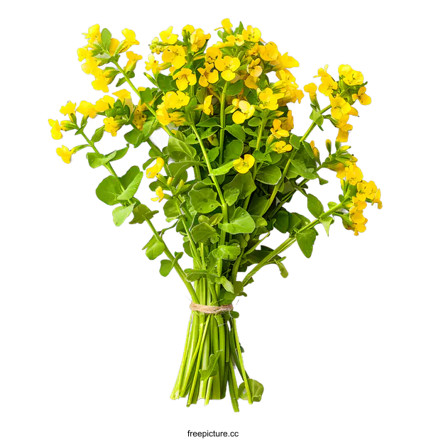 [Transparent Background PNG]Marsh Cress Isolated on White Background