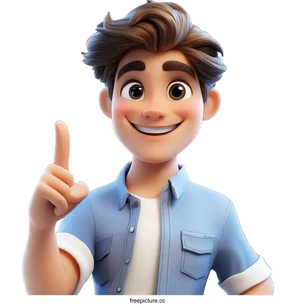 [Transparent Background PNG]Cartoon Boy Character Illustration