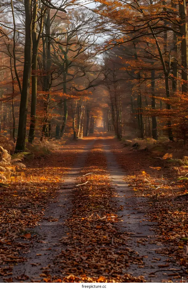 The path through the autumn forest