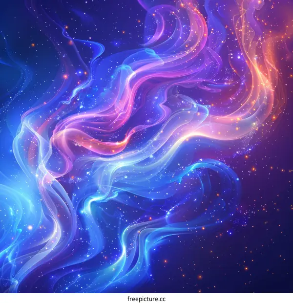 Cosmic Nebula: A Tapestry of Light and Dust in Space