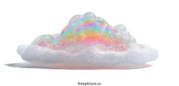 Colorful Soap Suds and Bubbles