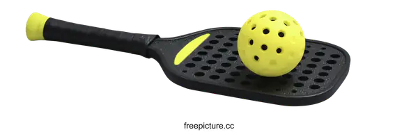 [Transparent Background PNG]Pickleball Paddle and Ball Set