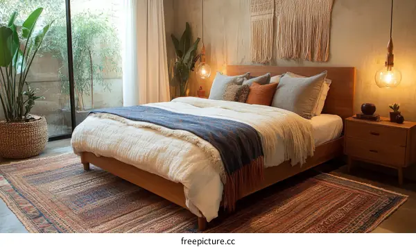 Modern Boho Bedroom with Natural Light