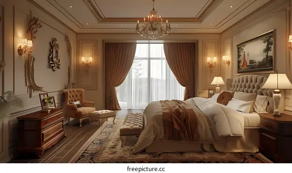 European luxury bedroom