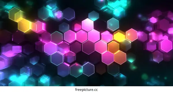 Abstract Hexagonal Pattern Design