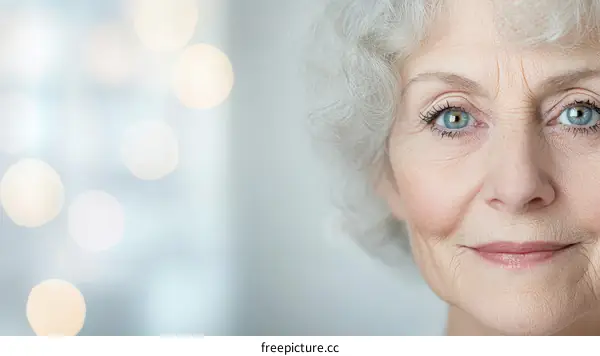 Close Up Portrait of a Mature Woman