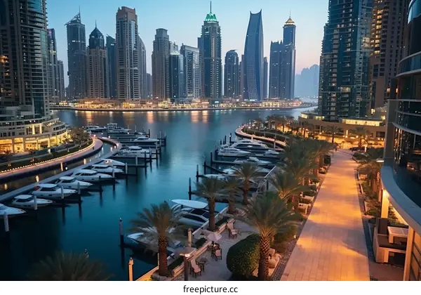 Dubai Marina at Dusk