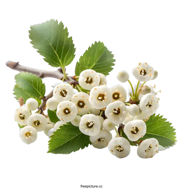 [Transparent Background PNG]White Flowers on a Branch