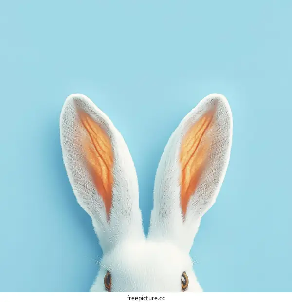 Easter Bunny Ears Minimalist Illustration