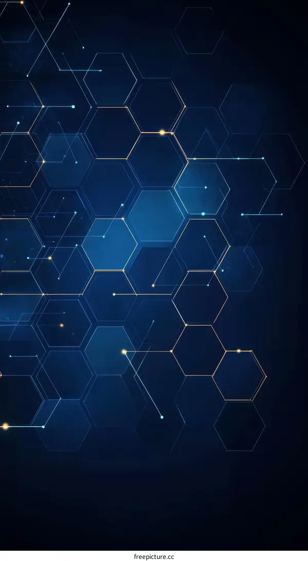 Abstract Geometric Hexagon Pattern Design