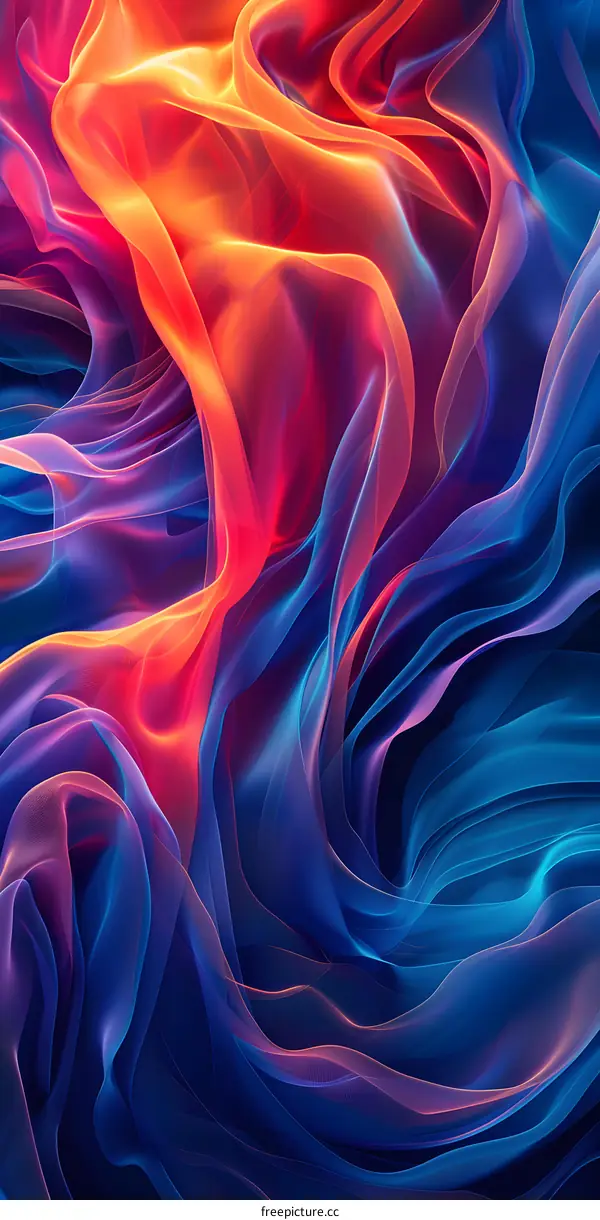 Abstract Flowing Colors and Shapes