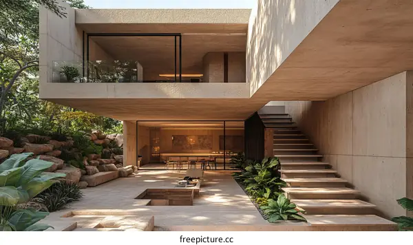 Modern Concrete House Exterior Design