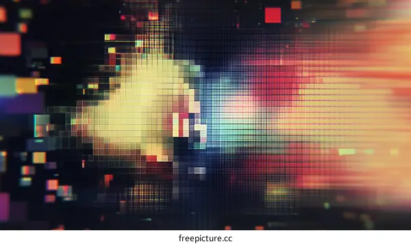 Pixelated Abstract Background Design