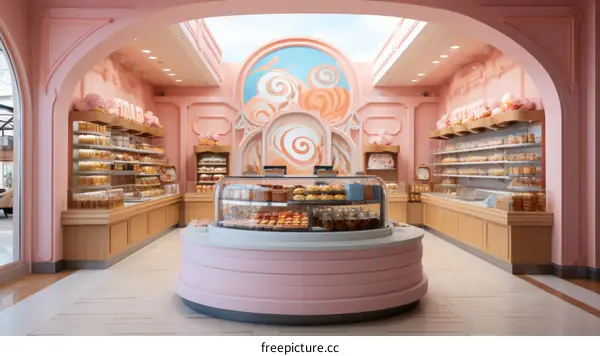 Pink Bakery Interior