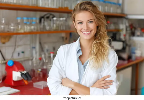 Female Scientist in a Modern Laboratory
